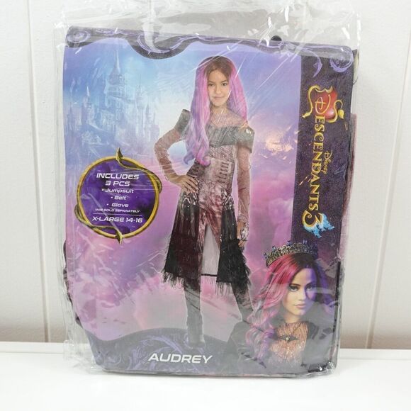 Disney Descendants 3 Kids Audrey Deluxe Costume X-Large 14-16 - Picture 7 of 11